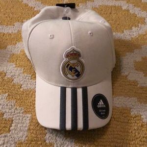 White and gray Real Madrid cap